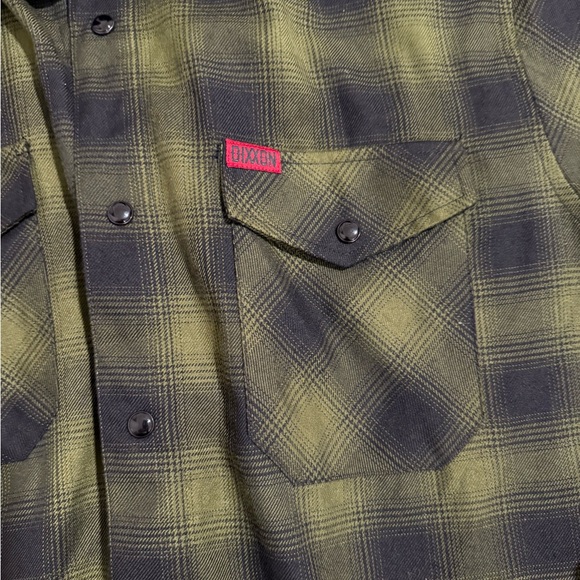 DIXXON Olive and Black Plaid Men's Shirt - Picture 2 of 3